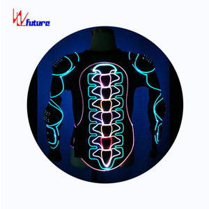 New product night club performance show luminous dj clothes led suit light costumes fashion glowing dress