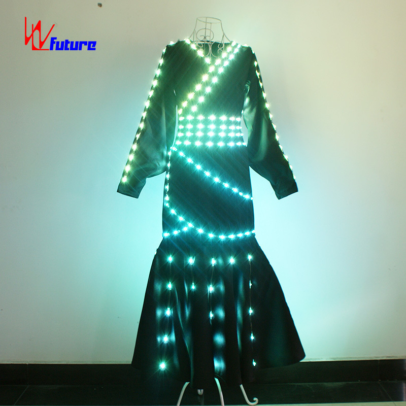 LED dance performance party performance Chinese ancient costume Hanfu light fire custom clothing female