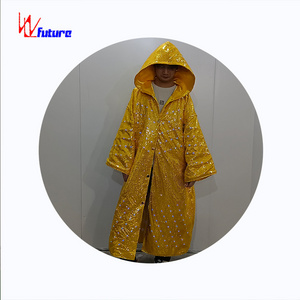 Fluorescent dance raincoat stage performance costume