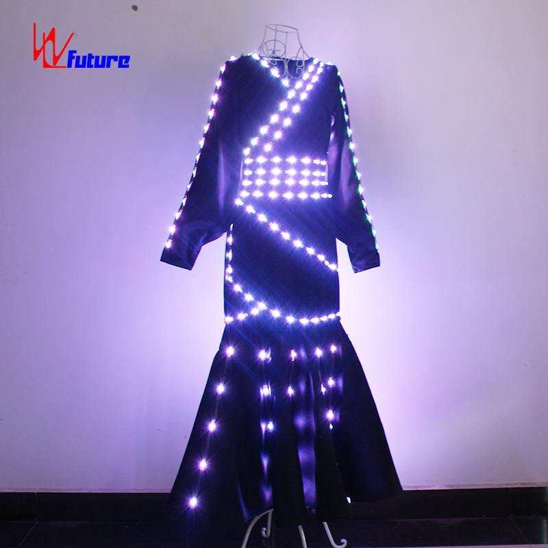 LED dance performance party performance Chinese ancient costume Hanfu light fire custom clothing female