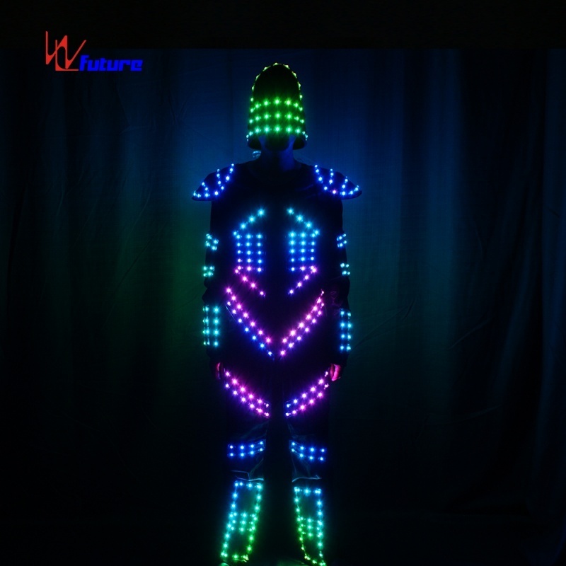 Dance Costumes Hot Selling Boys Bollywood Lights Led Robot Tron Costume