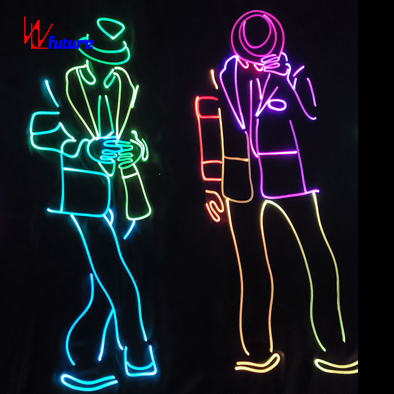 FUTURE LED Tron Dance MJ Costume, Hip Hop Dance Costume, LED Light Suit Michael Jackson Adults Sets Performance Custom Size