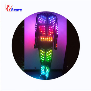 Led clothing robot costumes for adults