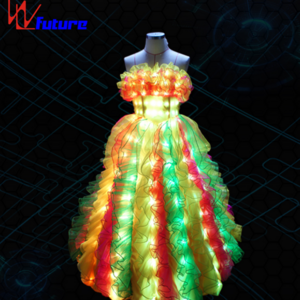 GOOD PRICE led lights prom dress for sale Glowing Bridal Tutus, strapless gowns, party dresses