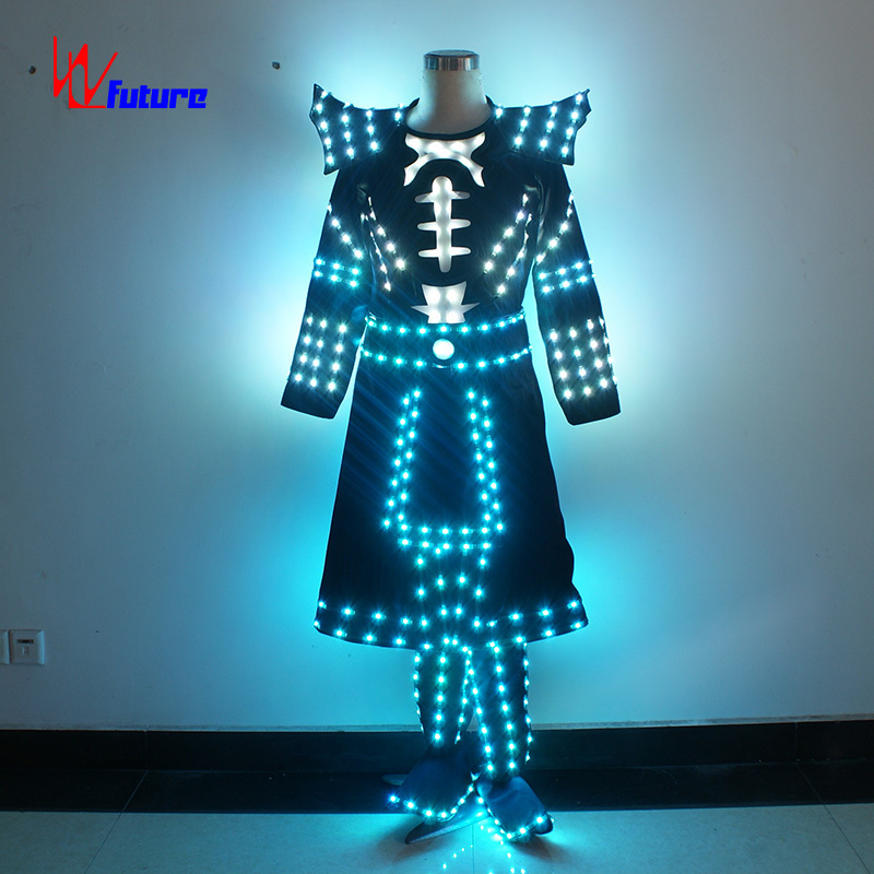 LED dance performance party performance Chinese ancient costume warriors light fire custom clothing men