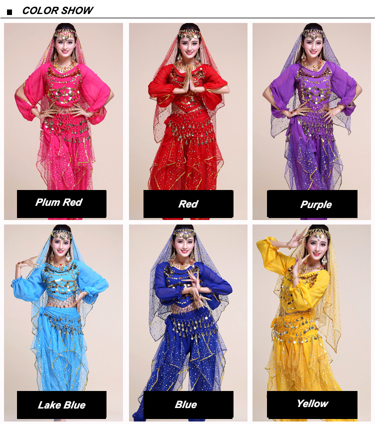 WL-J021 Women Arabic Belly Dance Costume Wedding Dress Belly Dance Clothes Mantilla Performance Wear Fabric Indian Sexy 1 Piece