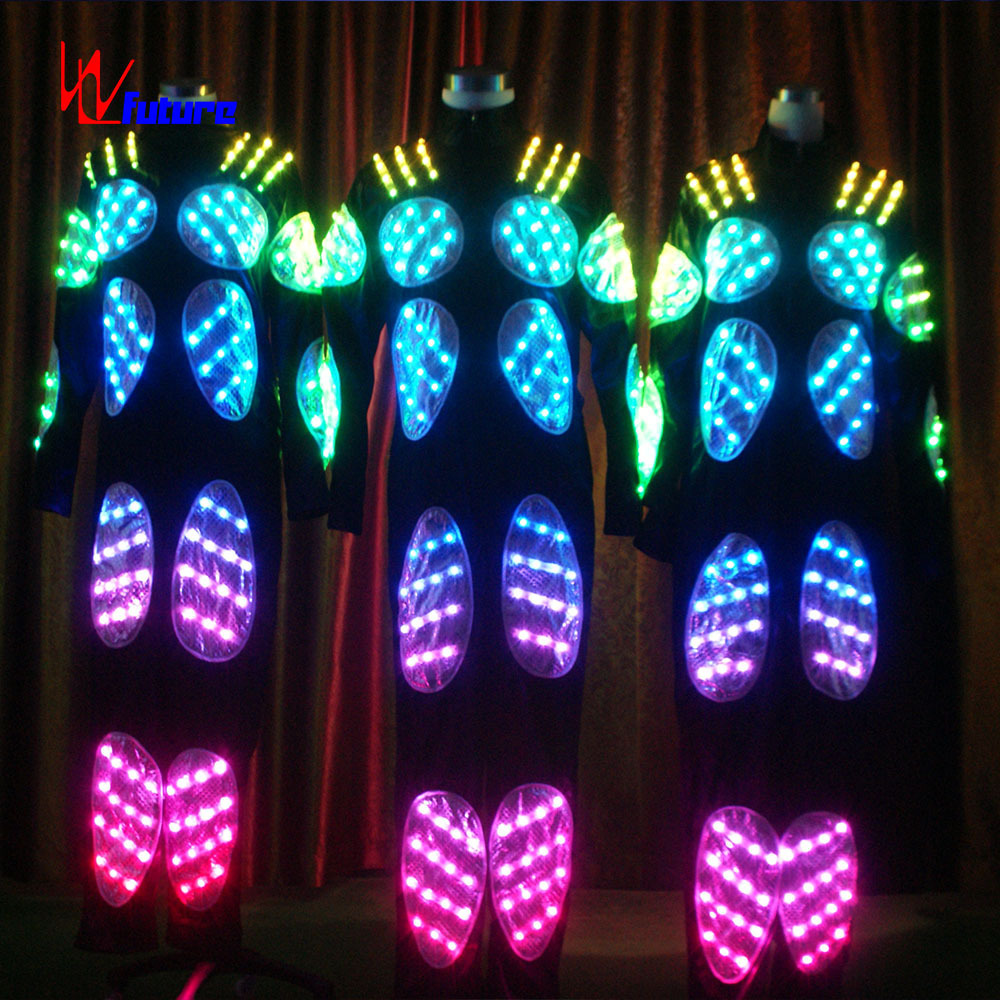 Wireless Controller Future Led Armor Man Costume, Led Robot Mascot Costume NEW for Performance Costumes Adults Sets Custom Size