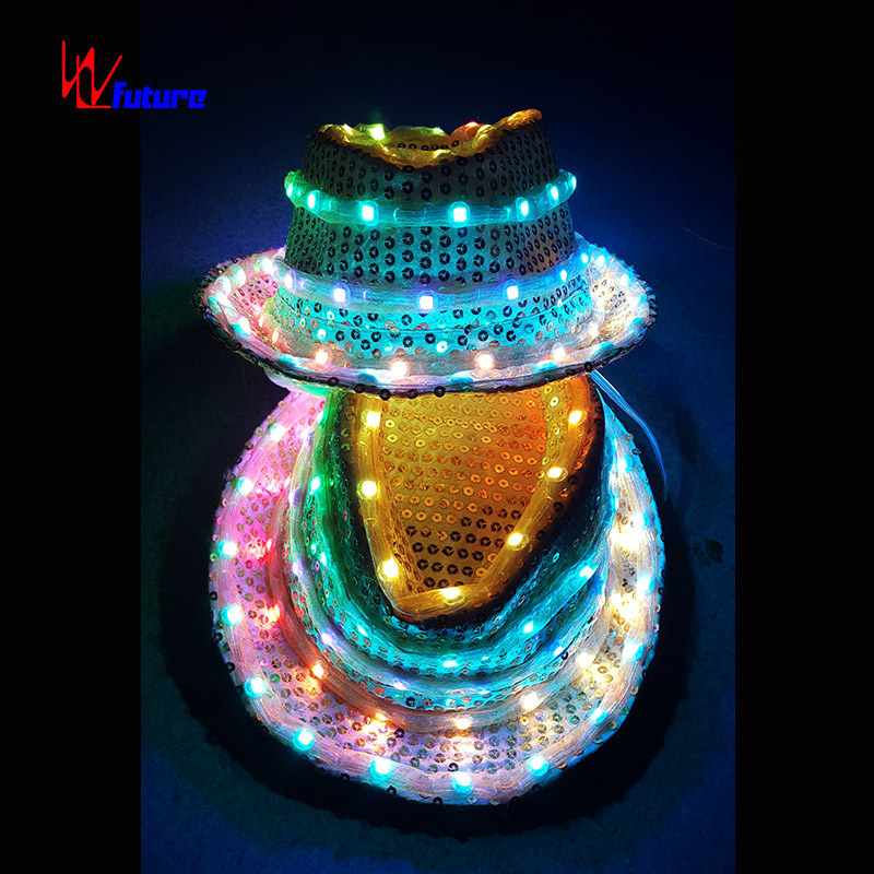 LED Light Jazz Dance Hat, Michael Jackson Style Hats for Dancing