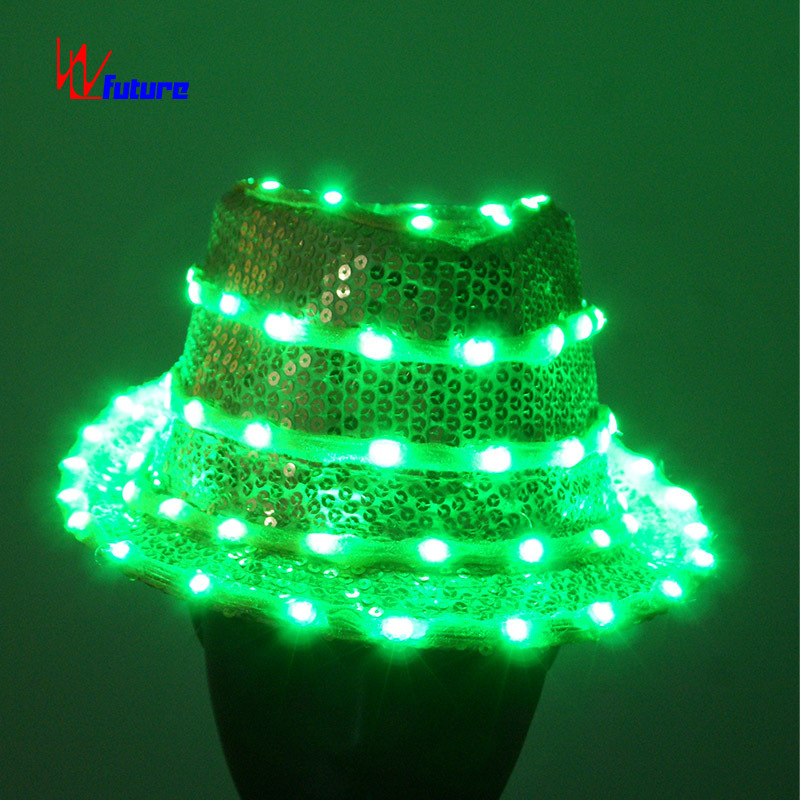 LED Light Jazz Dance Hat, Michael Jackson Style Hats for Dancing