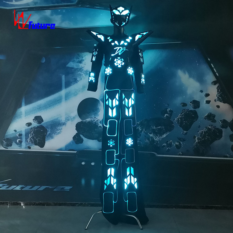 LED robot costume Future costume Warrior stilt Walker dance costume