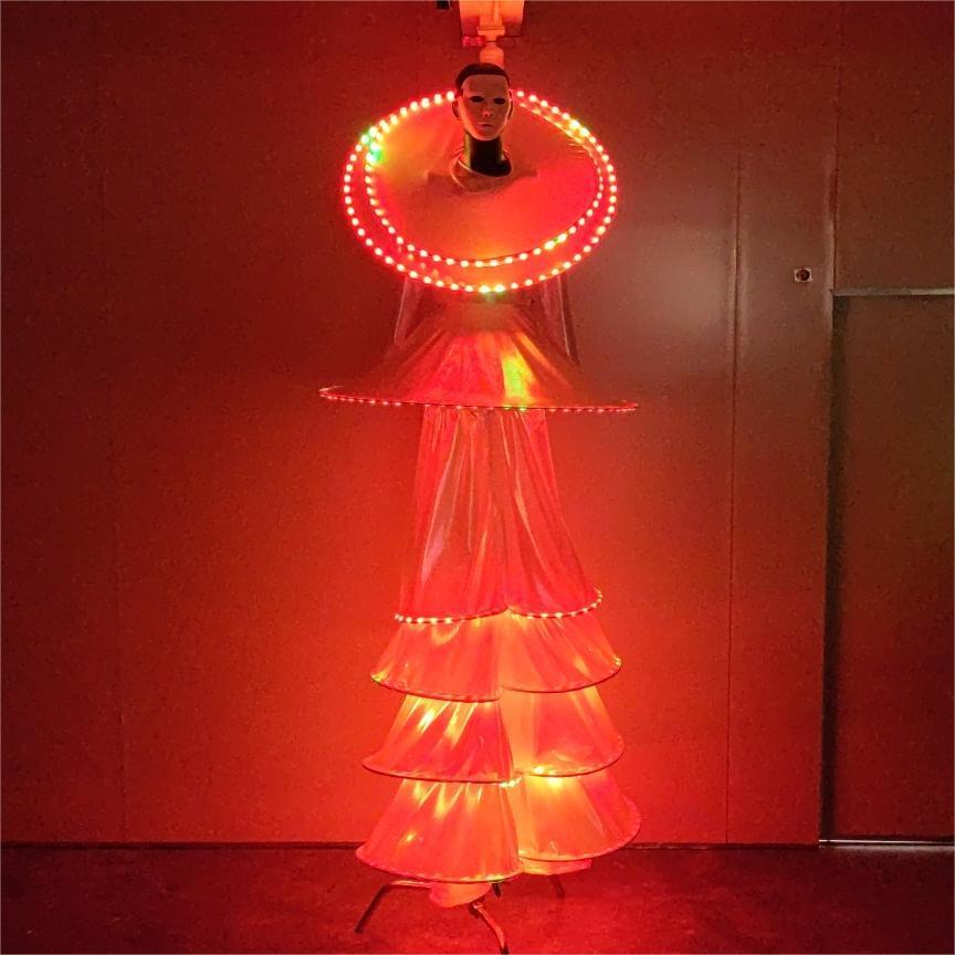 2024 Factory Customized Hot Sale Wearable Modern Adult Stilts Led Luminous Dance Performance Wear