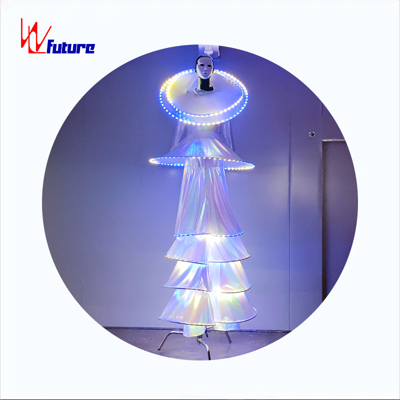 2024 Factory Customized Hot Sale Wearable Modern Adult Stilts Led Luminous Dance Performance Wear