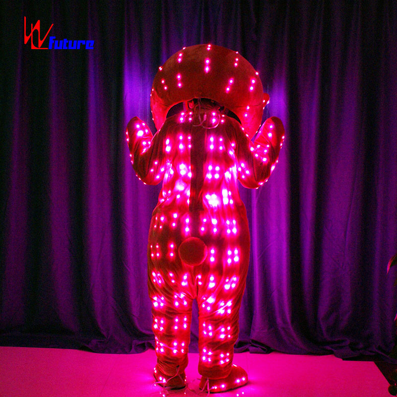 Led Inflatable Teddy Bear Mascot Costume Halloween Christmas Cosplay Mascot Costume Future New China Customized Unisex Animal