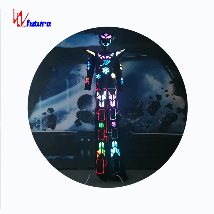 LED robot costume Future costume Warrior stilt Walker dance costume