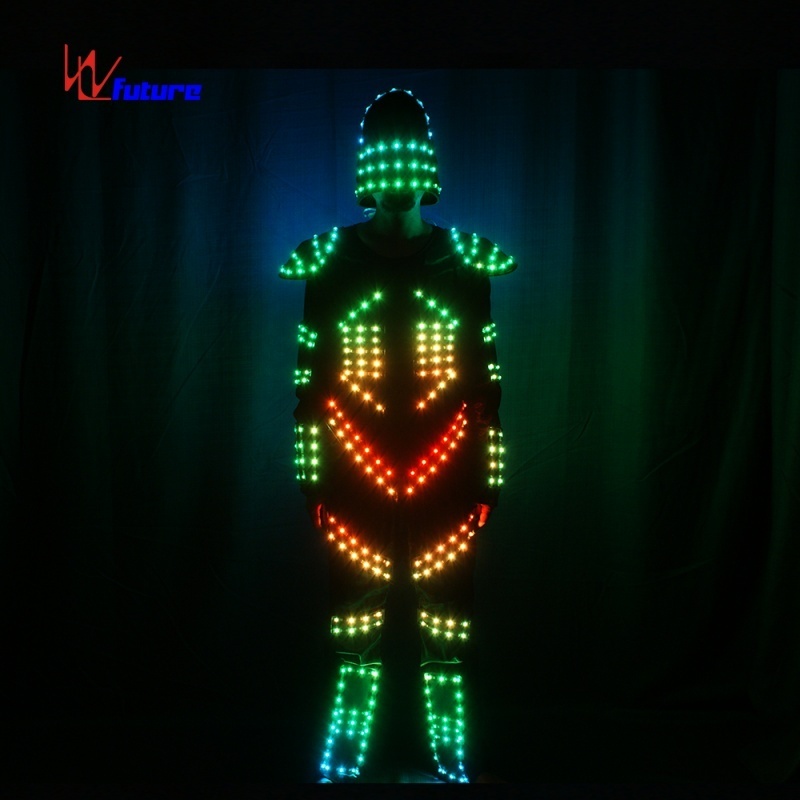 Dance Costumes Hot Selling Boys Bollywood Lights Led Robot Tron Costume