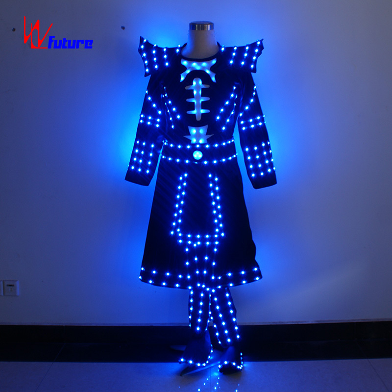 LED dance performance party performance Chinese ancient costume warriors light fire custom clothing men