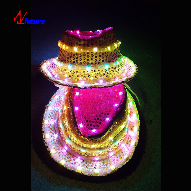 LED Light Jazz Dance Hat, Michael Jackson Style Hats for Dancing