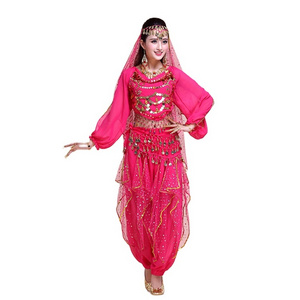 WL-J021 Women Arabic Belly Dance Costume Wedding Dress Belly Dance Clothes Mantilla Performance Wear Fabric Indian Sexy 1 Piece