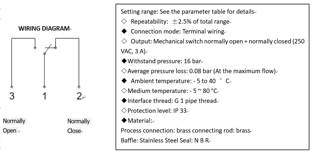 LKB-01 Paddle type Water Flow Control Switch