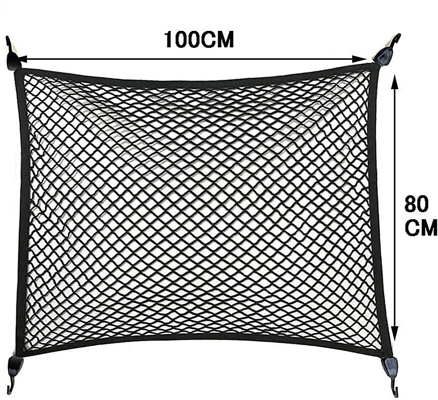 Popular High Quality Adjustable Elastic Cargo Net 40x32 inch Universal Stretchable Truck Net with Hooks