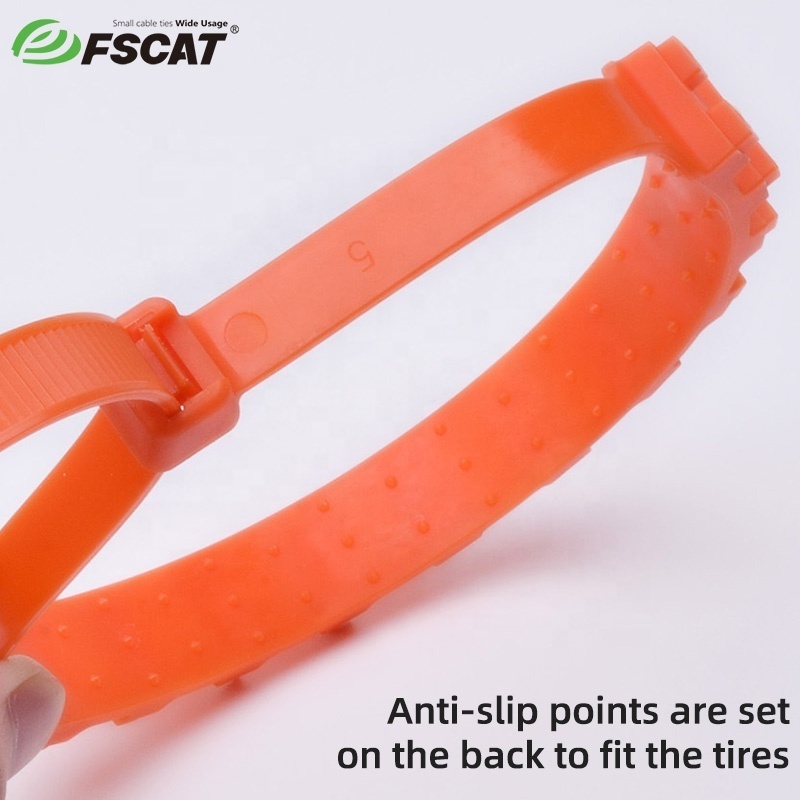 Fscat tire dedicated cable ties plastic nylon66 tire anti-skid cable wire ties