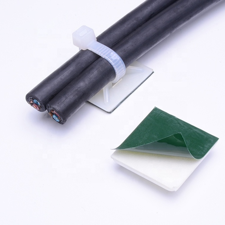 High Quality Cheap Price Self Adhesive Cable Tie Mount With Label