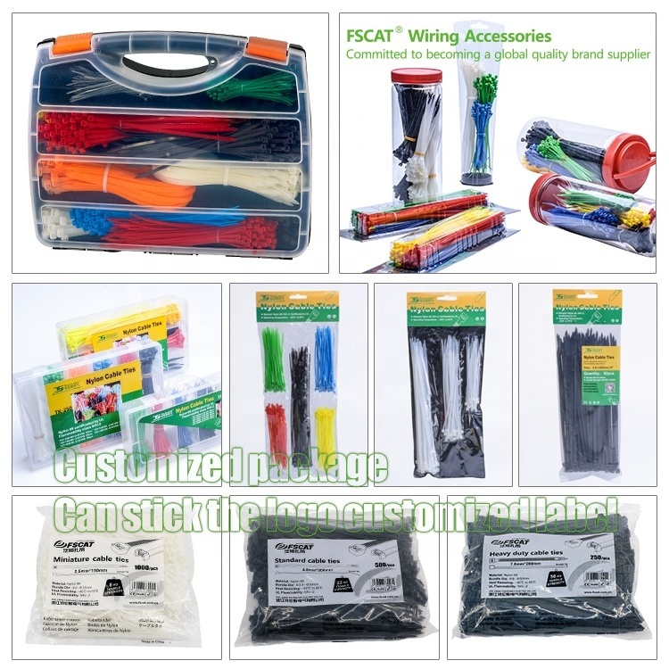 fscat Cable zip Ties Standard Quality New in Line Nylon Material Wholesale Cheap Price