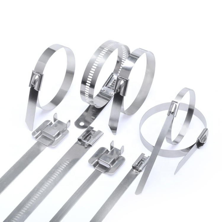 Fscat stainless steel cable ties high wire ties quality 4.6*300mm SS304/316 stainless steel zip ties