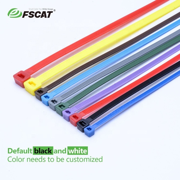 Fscat  Cable Straps tie Black Multi Color Zip Self Locking Nylon Cable Ties Durable Plastic Wire Ties