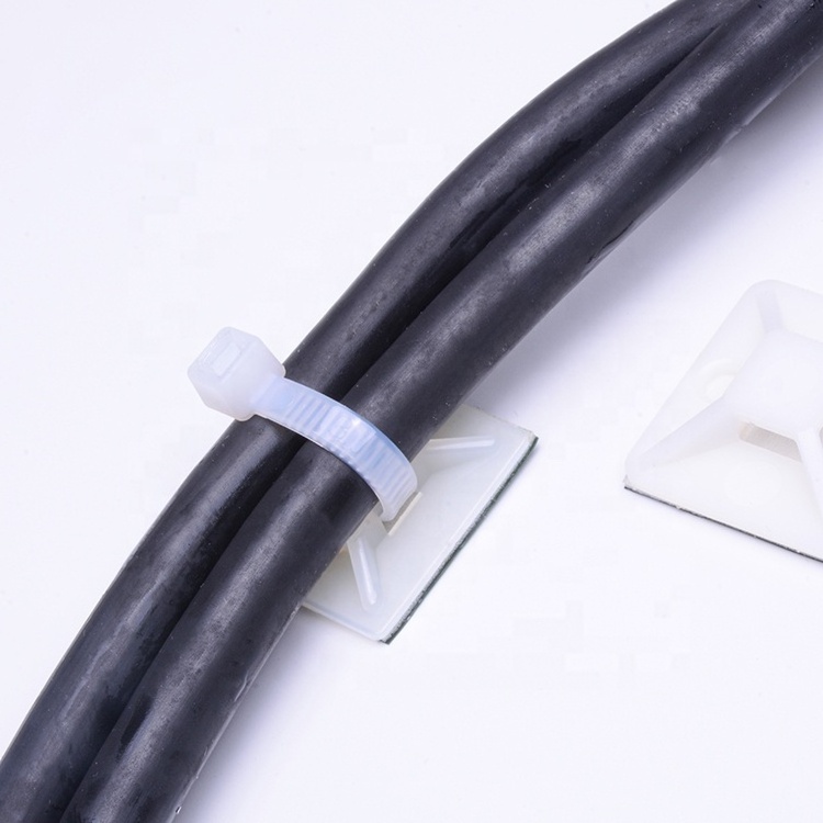 High Quality Cheap Price Self Adhesive Cable Tie Mount With Label