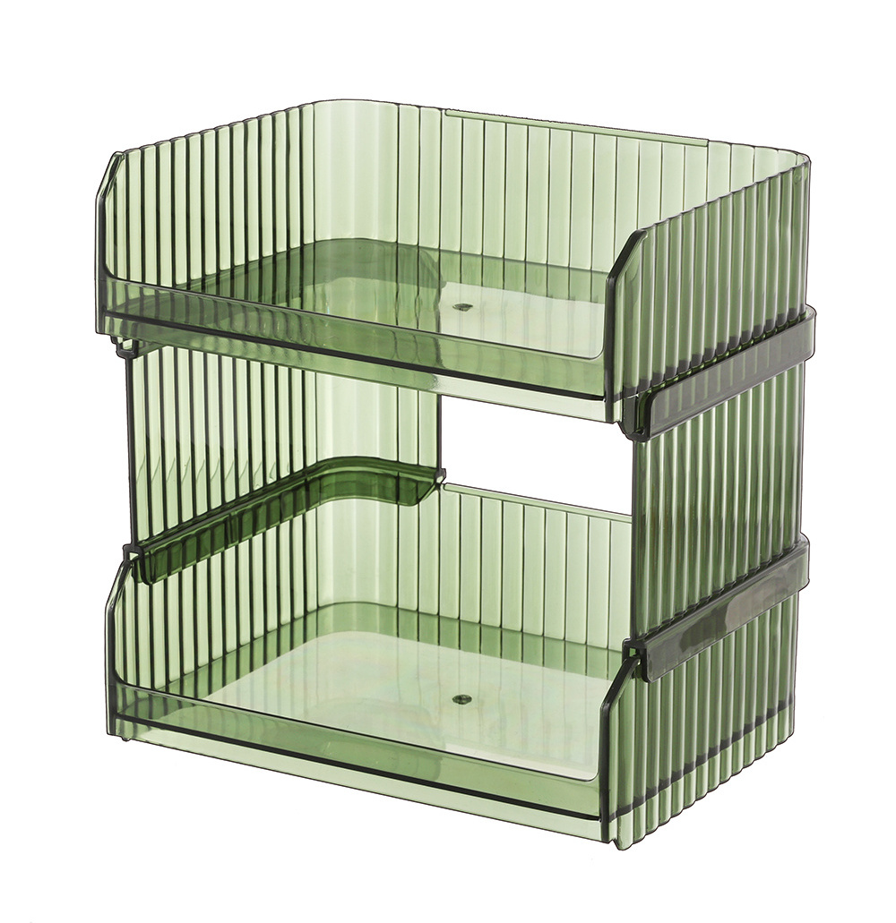 Wholesale Bathroom Countertop Organizer Spinning Perfume Organizers Plastic Stackable Cosmetic Storage Display Case