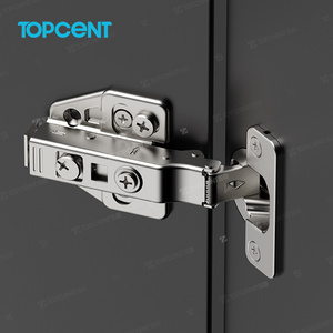 Topcent Furniture hardware accessories hinge 35 mm one way soft close concealed hydraulic kitchen cabinet hinge