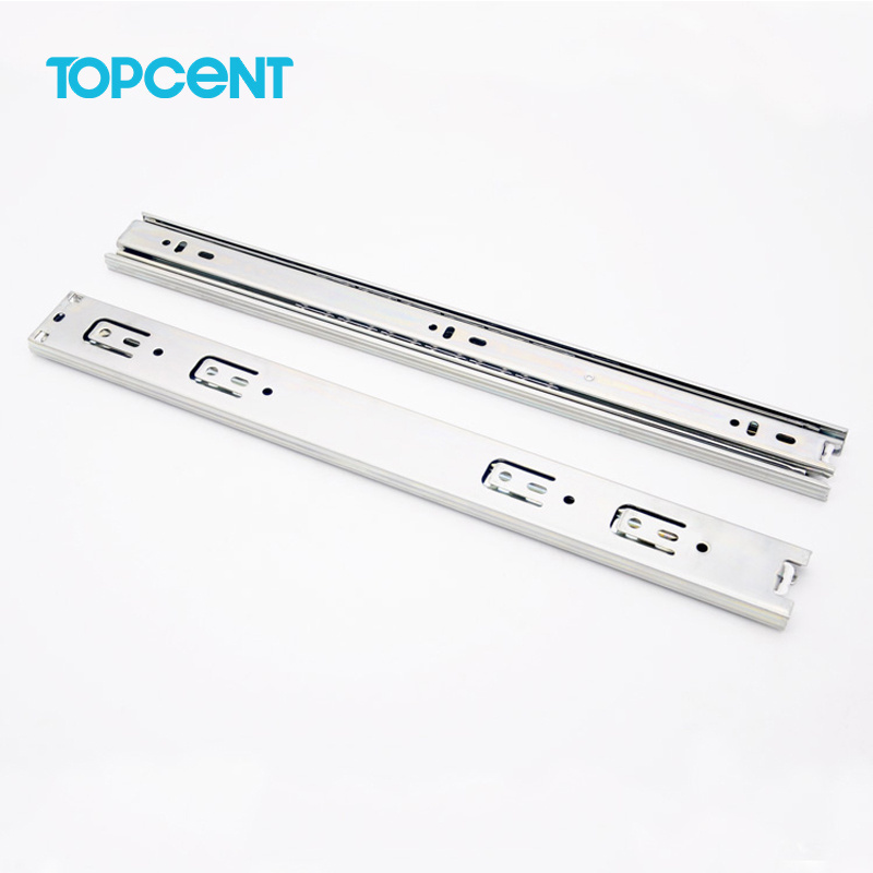 TOPCENT Telescopic Drawer rails telescopic channel ball bearing slide furniture sliders drawer slide rail Drawer Slide