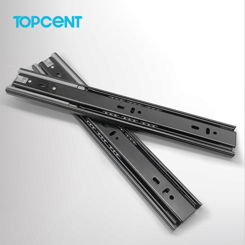 TOPCENT Telescopic Channel Soft Close Drawer Slider Ball Bearing Slide Push To Open Drawer Slide