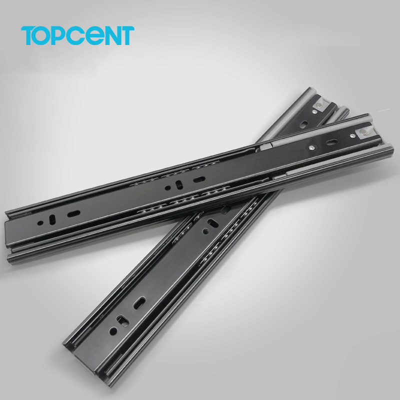 TOPCENT Telescopic Channel Soft Close Drawer Slider Ball Bearing Slide Push To Open Drawer Slide