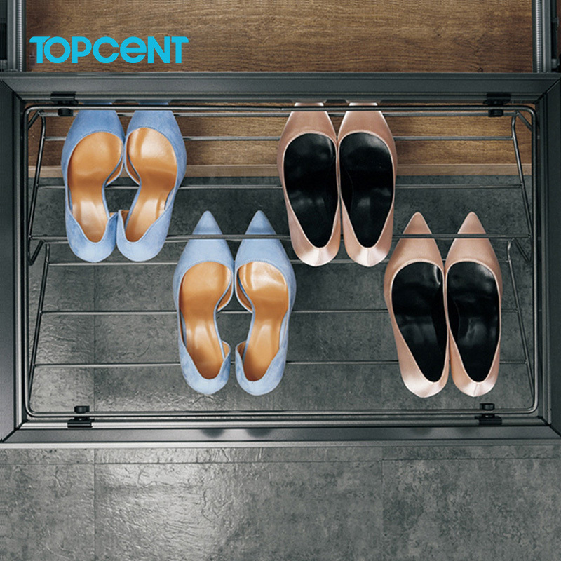 Topcent Pull Out Drawer Closet Shoe Organizer Wardrobe Accessories Shoe Rack Cabinet