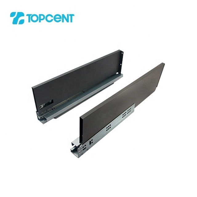 Wholesale soft closing undermount tendem kitchen slim metal box cabinet drawer slide