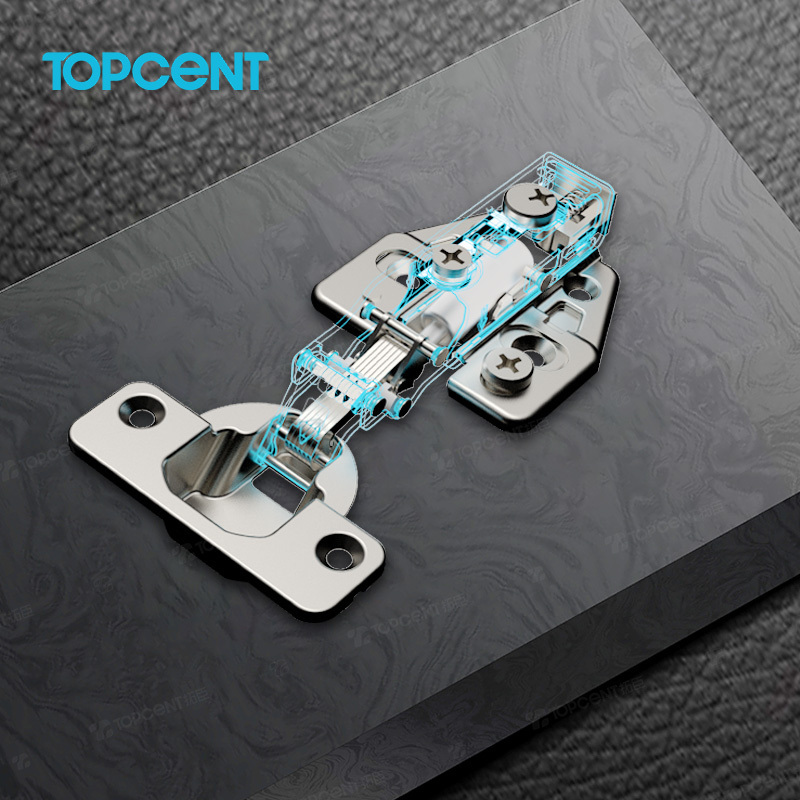 Topcent Furniture hardware accessories hinge 35 mm one way soft close concealed hydraulic kitchen cabinet hinge