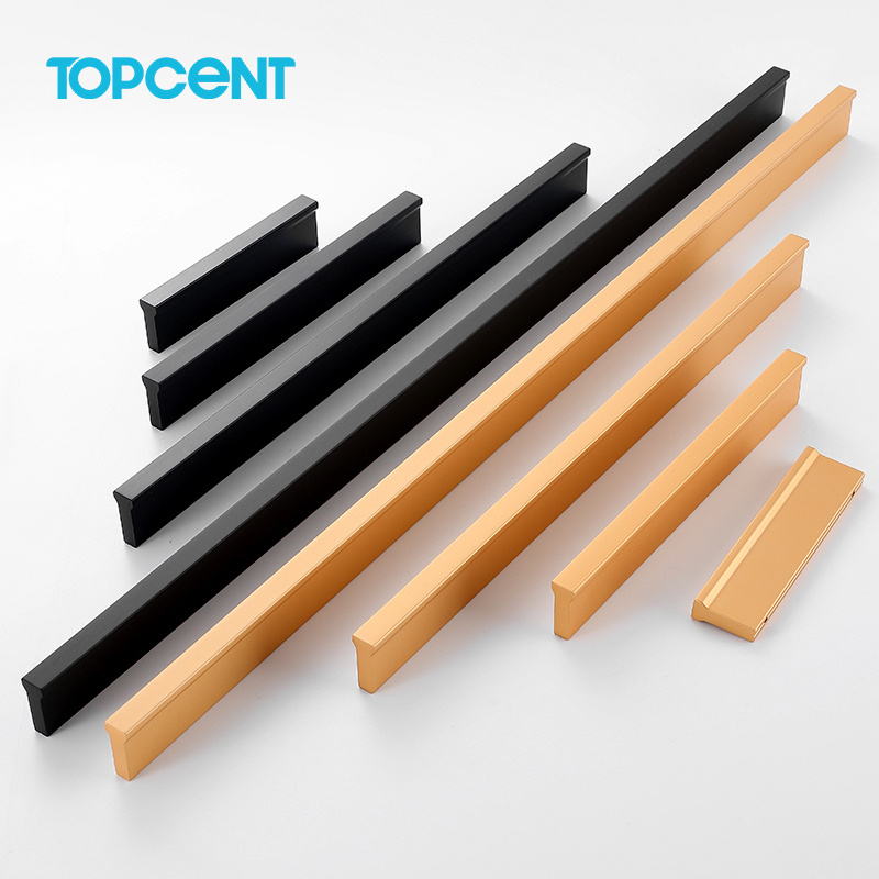 TOPCENT Aluminum Furniture Handles Furniture Kitchen Cabinet Pull Handle Drawer Dresser Knobs Net Pulls Handles