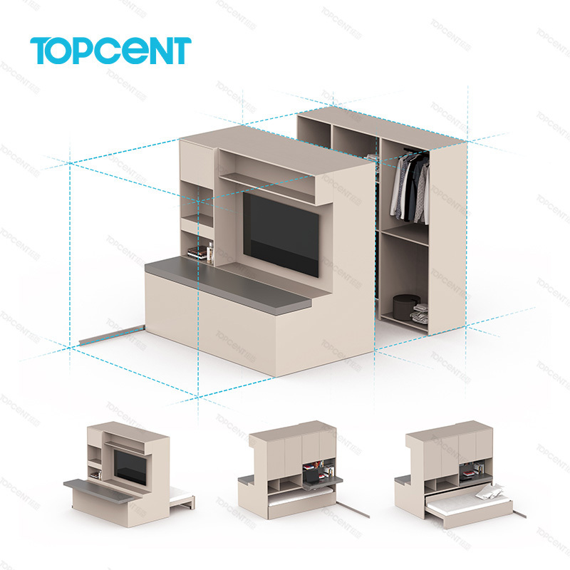 Topcent Electric Pull-Out Table/Sofa/Bed Extended System Space Saving Furniture Folding Sofa Bed Mechanism