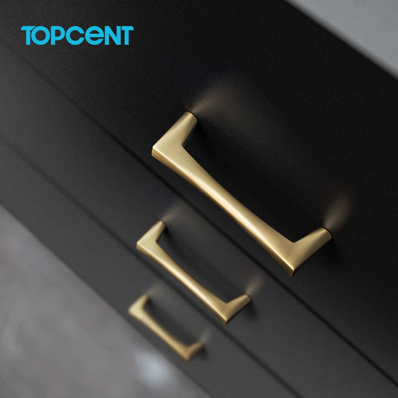 TOPCENT New Design Premium Zinc Alloy Cupboard Drawer Pulls And Kitchen Furniture Knob Handles