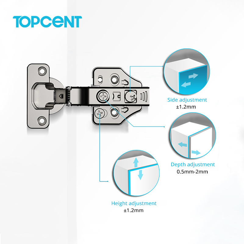 TOPCENT cabinet hinges soft close piano small 3d strap table hydraulic door hinge