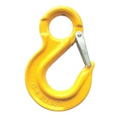 Drop Forged G80 European Type Eye Sling hook with safety latch