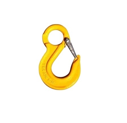 Drop Forged G80 European Type Eye Sling hook with safety latch