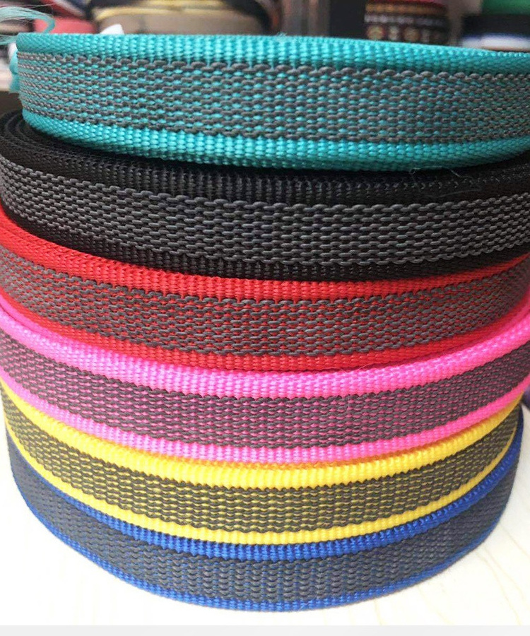 Custom Anti Slip PP Rubber Webbing Tape Strap For Dog Leash