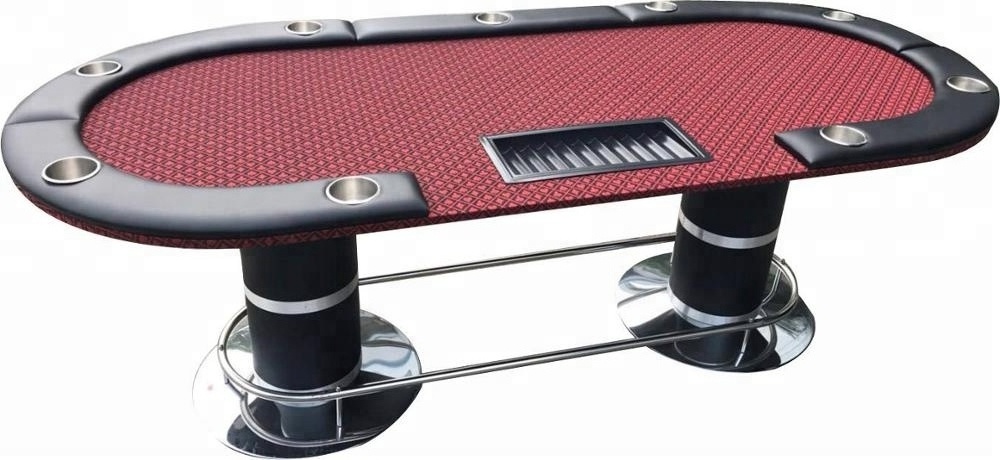 96inch poker table with pedestal legs