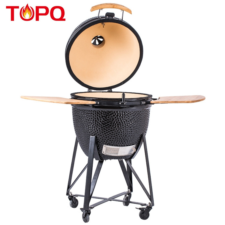 Trolley bbq chicken wood charcoal barbecue grill rotisserie oven