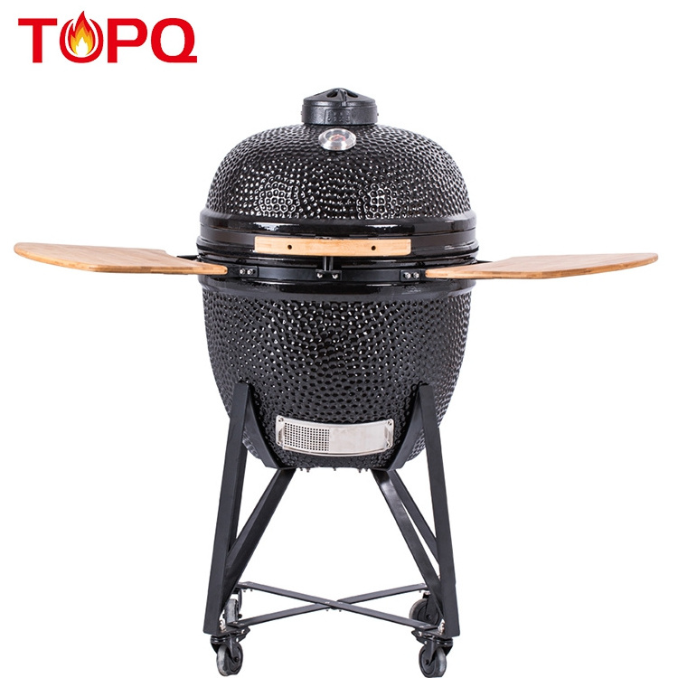 Trolley bbq chicken wood charcoal barbecue grill rotisserie oven