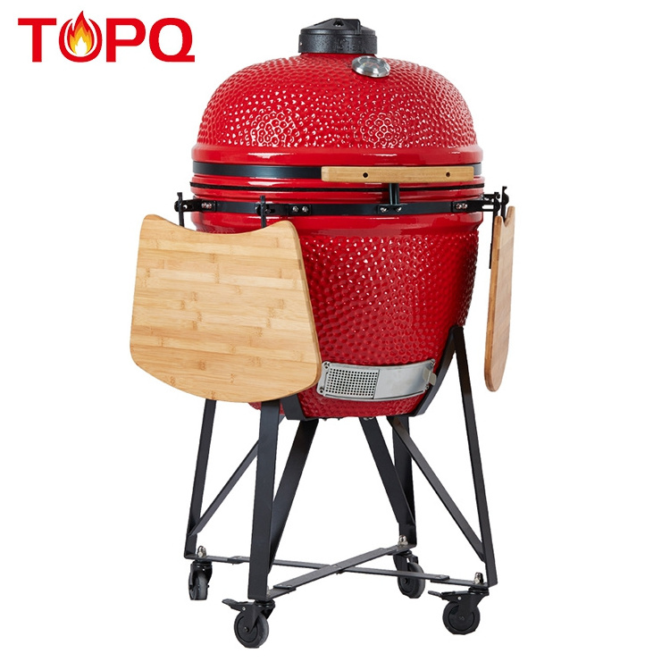 Trolley bbq chicken wood charcoal barbecue grill rotisserie oven