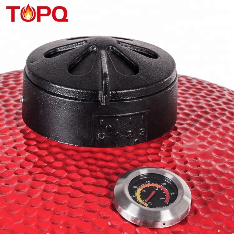 TOPQ Round Charcoal Barbecue Grill Clay Stove For Camping